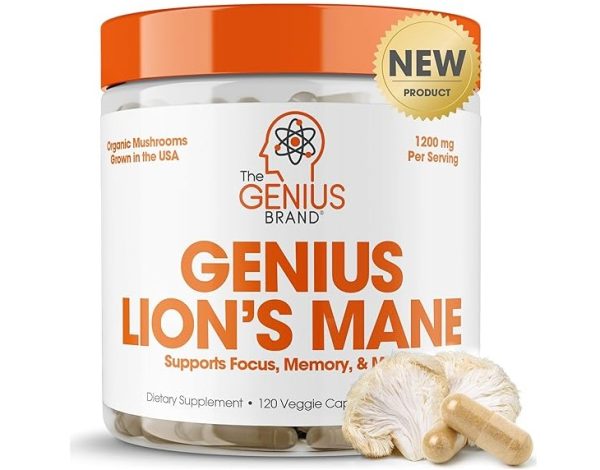 Genius Lions Mane Supplement Capsules