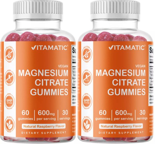 2 Pack Vitamatic Magnesium Citrate Gummies