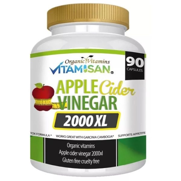 APPLE CIDER EXTRA STRENGTH VINEGAR 2000mg organic NATURAL Weight Loss