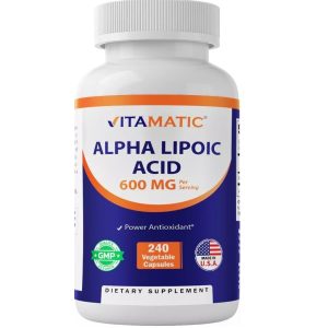 Alpha Lipoic Acid (ALA) 600mg Per Serv 240 Vegetable Caps