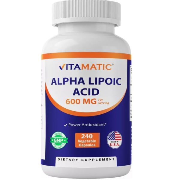 Alpha Lipoic Acid (ALA) 600mg Per Serv 240 Vegetable Caps