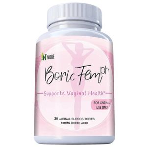 BORICFEM 600MG VAGINAL SUPPOSITORIES