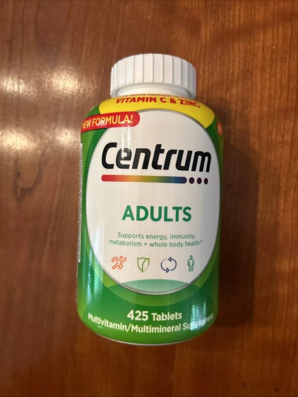 Centrum Adults Multivitamin - 425 Tablets - High Level Vitamin C & Zinc