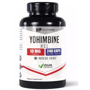 Healthfare Yohimbine HCL 10mg Support Energy Max Potency Formula