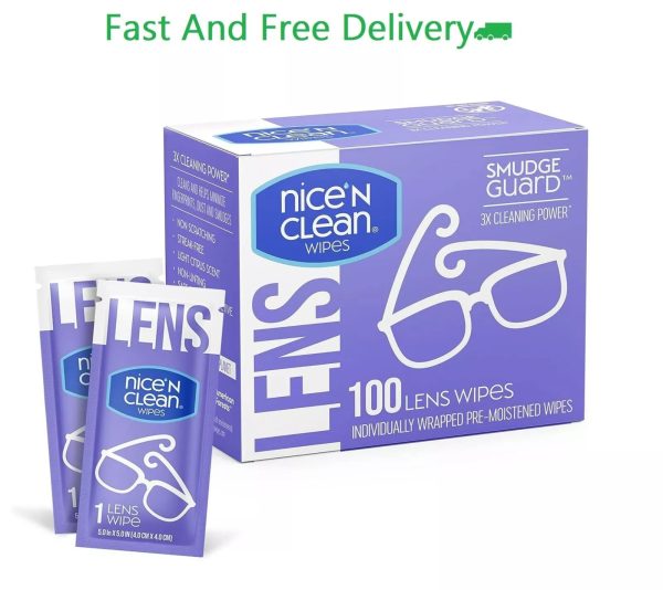 Lens Cleaning Wipes Pre-Moistened Eye Glasses