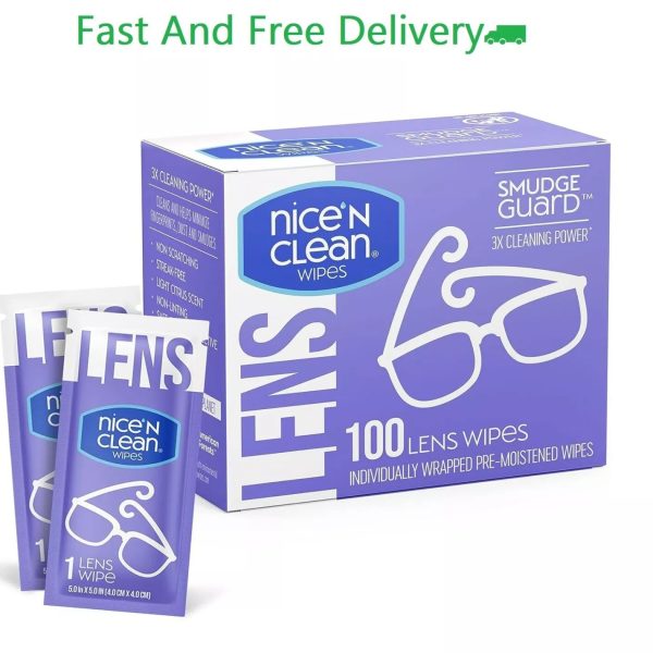 Lens Cleaning Wipes Pre-Moistened Eye Glasses