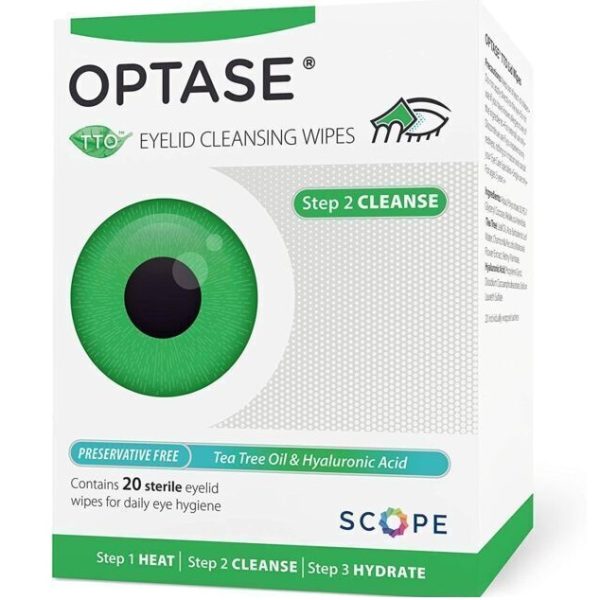 Optase Tea Tree Oil Lid Wipes