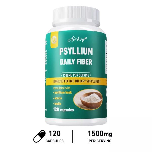 Psyllium Daily Fiber - Colon and Gut Health, Detox & Cleanse